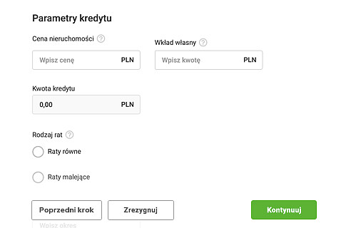 Kalkulator zdolności kredytowej