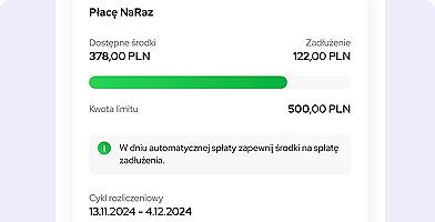 Płacę NaRaz - Automatyczna spłata