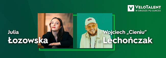 Julia Łozowska i Wojciech ‘Cieniu’ Lechończak – laureaci programu VeloTalent