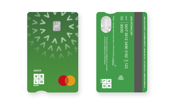 Wizerunek karty debetowej.