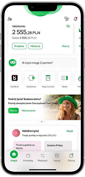 Aplikacja mobilna VeloBank